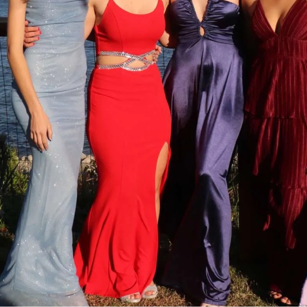 Hot Red Prom Dress - Picture 4 of 4